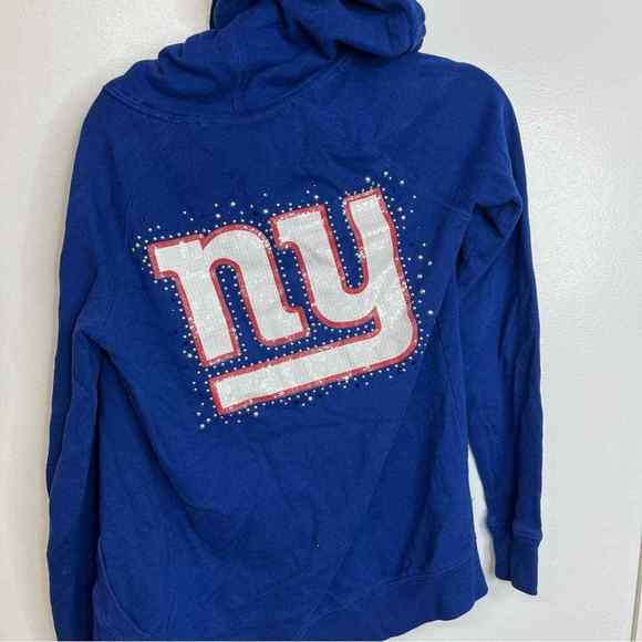 PINK Victoria's Secret Tops - VS Pink New York Giants Zip Up Hoodie size XS